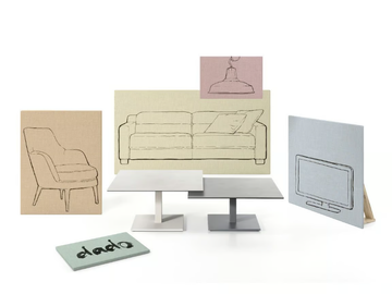 DADO - Square ceramic high table by Mobliberica - view 3