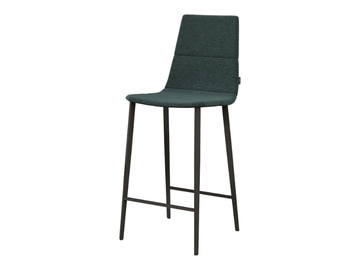 SALT - High upholstered fabric stool with footrest by Mobliberica - view 3