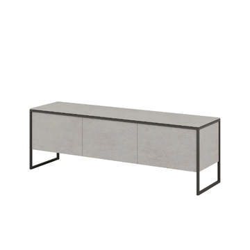 TERRA - Low ceramic TV cabinet with doors by Mobliberica - view 3
