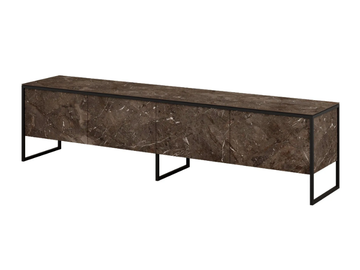 TERRA - Low ceramic TV cabinet with doors by Mobliberica - view 2
