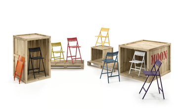 MOON - Folding metal chair by Mobliberica - view 3