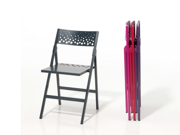 MOON - Folding metal chair by Mobliberica - view 2