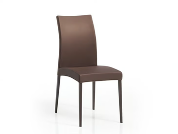 ELIS - Upholstered leather chair with removable cover by Mobliberica - view 2