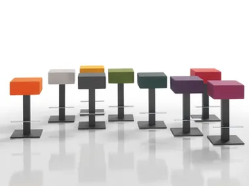 SHARK - Upholstered leather stool by Mobliberica - view 2