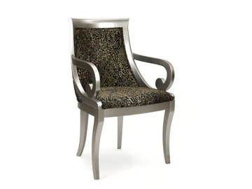 P 224 CARIN - Upholstered fabric chair with armrests by Modonutti - view 3