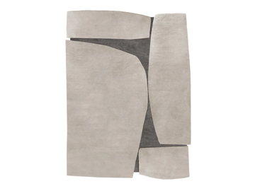 ATLAS AT02 GRAY - Handmade rectangular wool rug by Mohebban - view 2