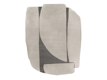 ATLAS GRAY - Rectangular handmade wool rug by Mohebban - view 2