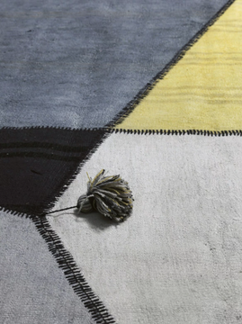 SUNSHINE - Rectangular handmade hemp rug by Mohebban - view 3