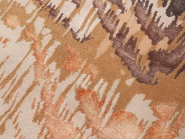 TIGRIS - Patterned rectangular handmade Bamboo silk rug by Mohebban - view 3