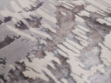 UNICO - Patterned rectangular handmade Bamboo silk rug by Mohebban - view 3