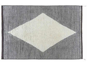 WOOLAND RHOMBUS - Hand-knotted rectangular wool rug by Mohebban - view 2
