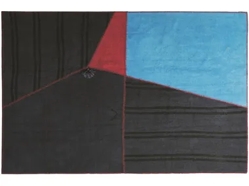 OUT OF THE BLUE - Rectangular handmade hemp rug by Mohebban - view 2