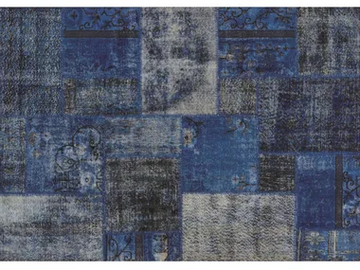 PATCHWORK DARK BLUE - Patchwork handmade rug by Mohebban - view 2