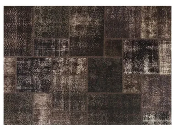PATCHWORK DARK BROWN - Patchwork handmade rug by Mohebban - view 2