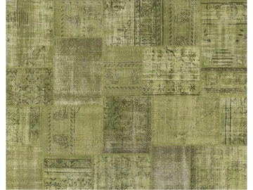PATCHWORK LEMON GREEN - Patchwork handmade rug by Mohebban - view 2