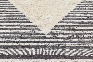 WOOLAND RHOMBUS - Hand-knotted rectangular wool rug by Mohebban - view 3