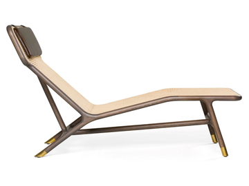 JOYCE - Vienna straw chaise longue by Morelato - view 3