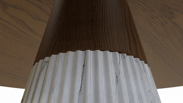 MARILYN - Oval ash table by Morelato - view 3