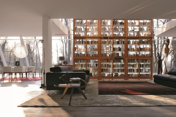 MODULO BIEDERMEIER - Modular cherry wood bookcase by Morelato - view 3