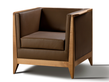 TORINO - Leather armchair with armrests by Morelato - view 2