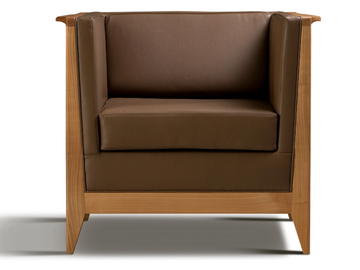 TORINO - Leather armchair with armrests by Morelato - view 3