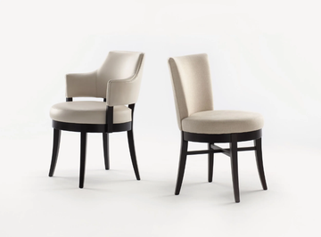PASTILLE - Upholstered fabric chair with armrests by Morgan - view 3