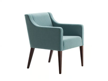 HAMPTON - Fabric chair with armrests by Morgan - view 2