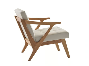 HAVANNA - Tufted wooden easy chair with armrests by Morgan - view 3
