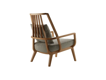 KAYA - Wooden armchair with armrests high-back by Morgan - view 3
