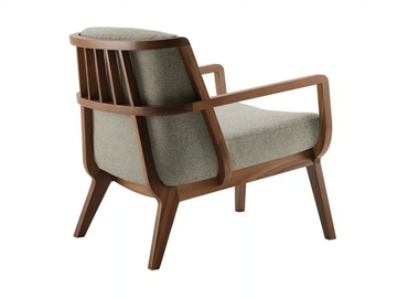 KAYA - Wooden armchair with armrests by Morgan - view 2