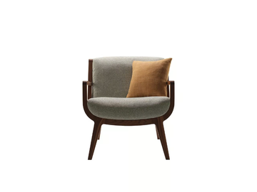 KAYA - Wooden armchair with armrests by Morgan - view 3