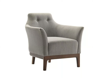 MODENA - Fabric armchair with armrests by Morgan - view 2
