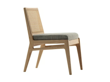 OSLO - Wooden chair with integrated cushion by Morgan - view 3