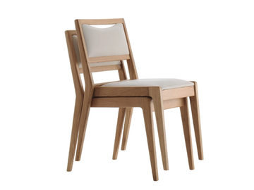 OSLO - Stackable wooden chair by Morgan - view 2