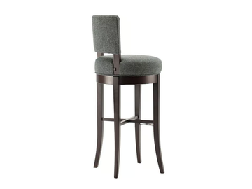 PASTILLE - Fabric barstool with footrest by Morgan - view 3