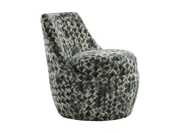 PIMLICO - Swivel fabric armchair by Morgan - view 2