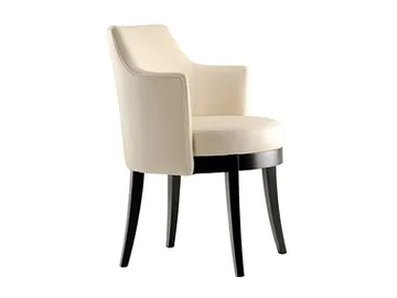 PASTILLE - Upholstered fabric chair with armrests by Morgan - view 2