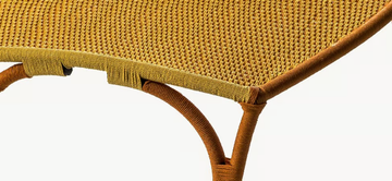 ARCO - Steel and polyethylene threads handwoven coffee table by Moroso - view 3
