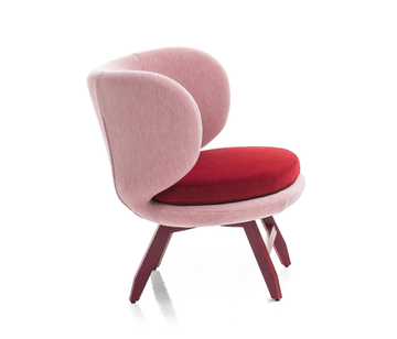 ARIEL - Upholstered easy chair with armrests by Moroso - view 3