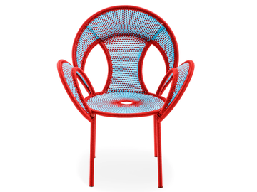 M'AFRIQUE - Polyethylene threads handwoven chair with armrests by Moroso - view 2