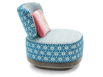 JUJU - Upholstered fabric easy chair by Moroso - view 3