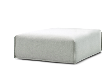 M.A.S.S.A.S. - Square fabric pouf with removable lining by Moroso - view 2