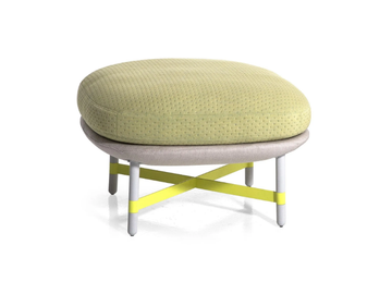 OTTOMAN - Upholstered fabric footstool by Moroso - view 2