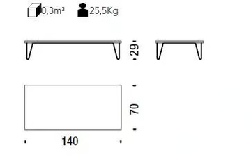 OVERDYED - Rectangular steel and wood coffee table by Moroso - view 3