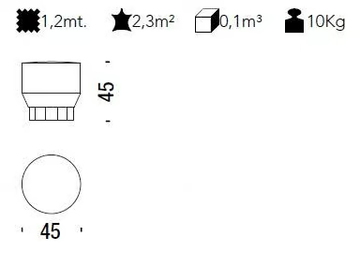 DECO FUTURA - Round fabric pouf by Moroso - view 3