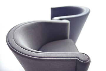 RICH - Fabric easy chair with armrests by Moroso - view 3