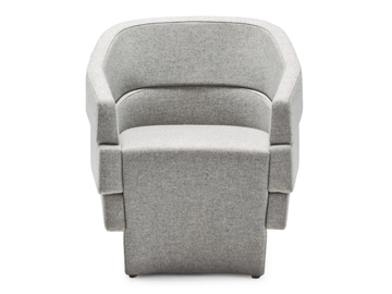 RIFT - Upholstered easy chair with armrests by Moroso - view 2