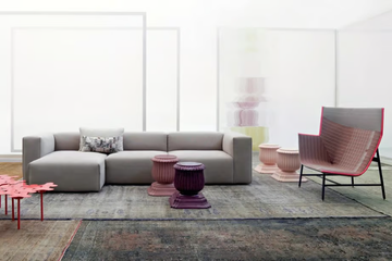 SPRING - Sectional fabric sofa with removable cover by Moroso - view 3