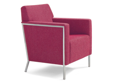STEEL - Fabric easy chair with armrests by Moroso - view 3