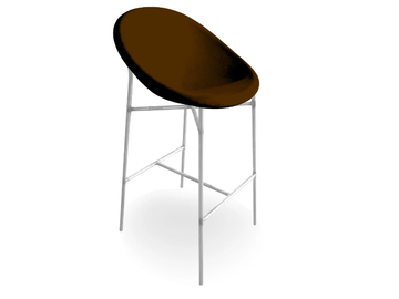 TIA MARIA - Upholstered stool with footrest by Moroso - view 2